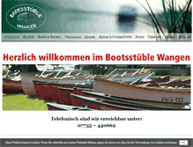 Tablet Screenshot of bootsstueble-wangen.de